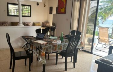 Furnished villa 8 rooms in front of the sea in saly